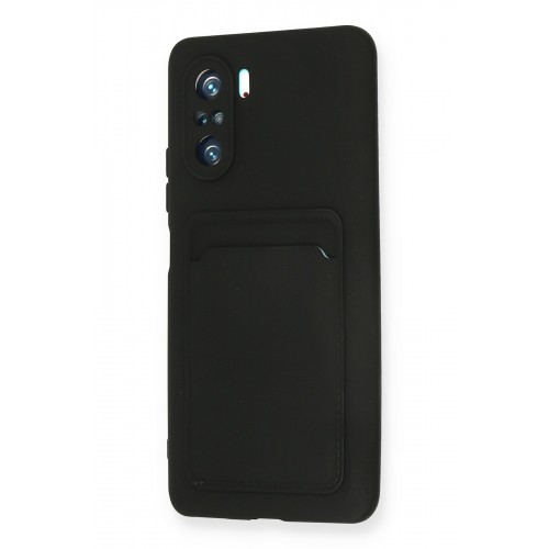 Newface Xiaomi Redmi K40 Pro Kılıf Kelvin Kartvizitli Silikon - Siyah Newface Xiaomi Redmi K40 Pro Kılıf Kelvin Kartvizitli Silikon - Siyah