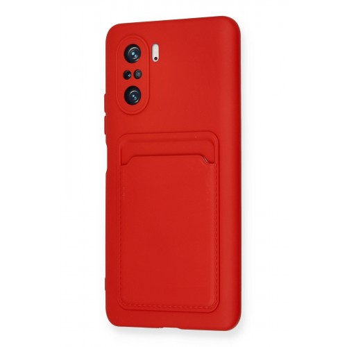 Newface Xiaomi Redmi K40 Pro Kılıf Kelvin Kartvizitli Silikon - Kırmızı Newface Xiaomi Redmi K40 Pro Kılıf Kelvin Kartvizitli Silikon - Kırmızı