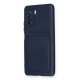Newface Xiaomi Redmi K40 Pro Kılıf Kelvin Kartvizitli Silikon - Lacivert Newface Xiaomi Redmi K40 Pro Kılıf Kelvin Kartvizitli Silikon - Lacivert