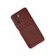 Newface Xiaomi Redmi K40 Pro Kılıf Kelvin Kartvizitli Silikon - Bordo Newface Xiaomi Redmi K40 Pro Kılıf Kelvin Kartvizitli Silikon - Bordo