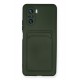 Newface Xiaomi Redmi K40 Pro Kılıf Kelvin Kartvizitli Silikon - Koyu Yeşil Newface Xiaomi Redmi K40 Pro Kılıf Kelvin Kartvizitli Silikon - Koyu Yeşil
