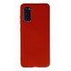 Newface Samsung Galaxy S20 Kılıf Nano içi Kadife Silikon - Kırmızı Newface Samsung Galaxy S20 Kılıf Nano içi Kadife Silikon - Kırmızı