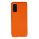 Newface Samsung Galaxy S20 Kılıf Nano içi Kadife Silikon - Turuncu Newface Samsung Galaxy S20 Kılıf Nano içi Kadife Silikon - Turuncu
