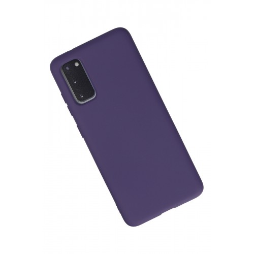 Newface Samsung Galaxy S20 Kılıf Nano içi Kadife Silikon - Mor Newface Samsung Galaxy S20 Kılıf Nano içi Kadife Silikon - Mor