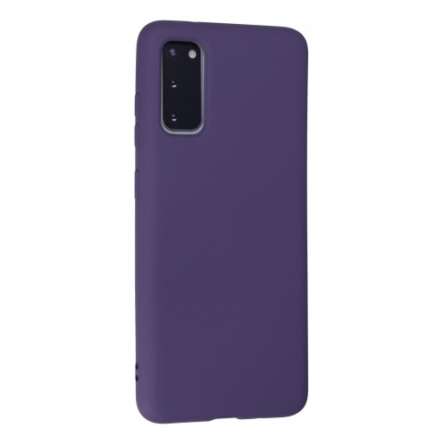 Newface Samsung Galaxy S20 Kılıf Nano içi Kadife Silikon - Mor Newface Samsung Galaxy S20 Kılıf Nano içi Kadife Silikon - Mor