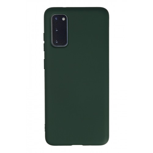 Newface Samsung Galaxy S20 Kılıf Nano içi Kadife Silikon - Koyu Yeşil Newface Samsung Galaxy S20 Kılıf Nano içi Kadife Silikon - Koyu Yeşil