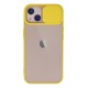 Newface iPhone 13 Kılıf Palm Buzlu Kamera Sürgülü Silikon - Sarı Newface iPhone 13 Kılıf Palm Buzlu Kamera Sürgülü Silikon - Sarı