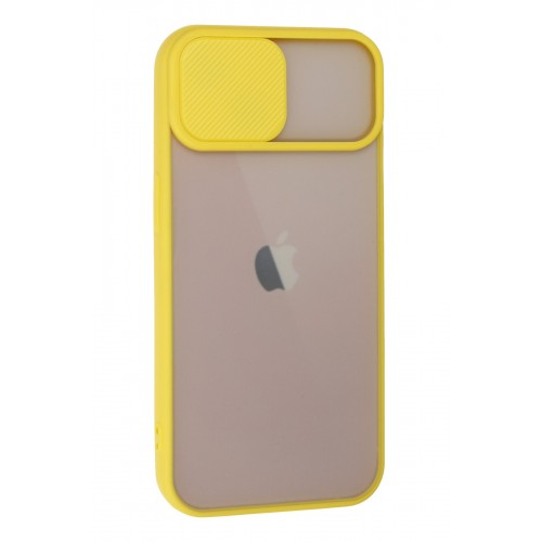 Newface iPhone 13 Kılıf Palm Buzlu Kamera Sürgülü Silikon - Sarı Newface iPhone 13 Kılıf Palm Buzlu Kamera Sürgülü Silikon - Sarı