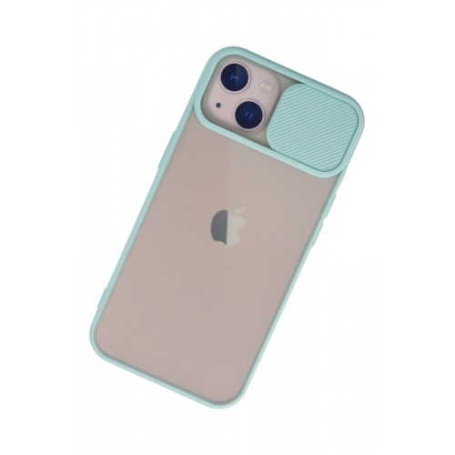 Newface iPhone 13 Kılıf Palm Buzlu Kamera Sürgülü Silikon - Turkuaz Newface iPhone 13 Kılıf Palm Buzlu Kamera Sürgülü Silikon - Turkuaz