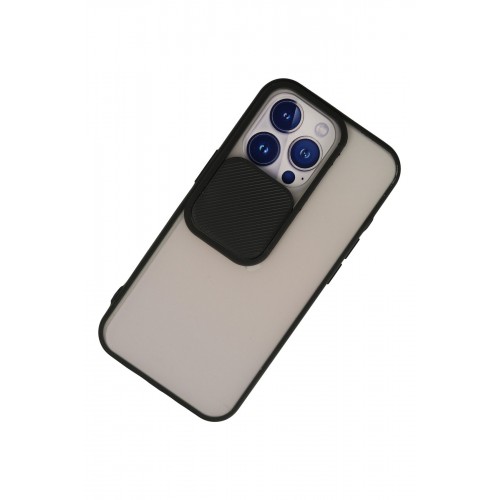 Newface iPhone 13 Pro Kılıf Palm Buzlu Kamera Sürgülü Silikon - Siyah Newface iPhone 13 Pro Kılıf Palm Buzlu Kamera Sürgülü Silikon - Siyah