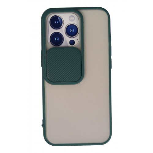 Newface iPhone 13 Pro Kılıf Palm Buzlu Kamera Sürgülü Silikon - Yeşil Newface iPhone 13 Pro Kılıf Palm Buzlu Kamera Sürgülü Silikon - Yeşil