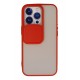 Newface iPhone 13 Pro Kılıf Palm Buzlu Kamera Sürgülü Silikon - Kırmızı Newface iPhone 13 Pro Kılıf Palm Buzlu Kamera Sürgülü Silikon - Kırmızı