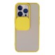 Newface iPhone 13 Pro Kılıf Palm Buzlu Kamera Sürgülü Silikon - Sarı Newface iPhone 13 Pro Kılıf Palm Buzlu Kamera Sürgülü Silikon - Sarı