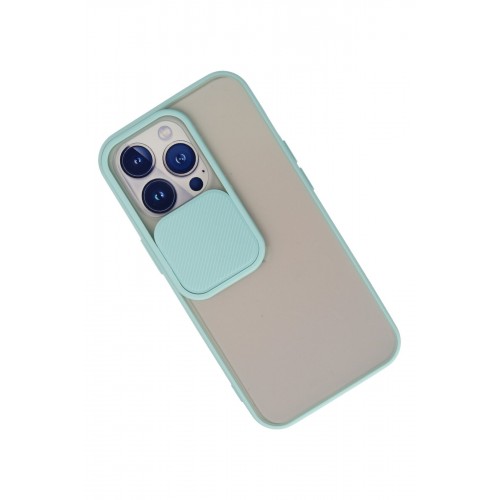 Newface iPhone 13 Pro Kılıf Palm Buzlu Kamera Sürgülü Silikon - Turkuaz Newface iPhone 13 Pro Kılıf Palm Buzlu Kamera Sürgülü Silikon - Turkuaz