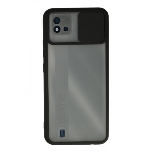 Newface Realme C11 2021 Kılıf Palm Buzlu Kamera Sürgülü Silikon - Siyah Newface Realme C11 2021 Kılıf Palm Buzlu Kamera Sürgülü Silikon - Siyah