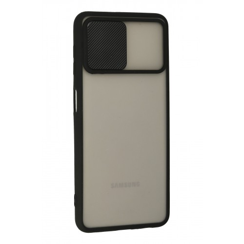 Newface Samsung Galaxy A22 Kılıf Palm Buzlu Kamera Sürgülü Silikon - Siyah Newface Samsung Galaxy A22 Kılıf Palm Buzlu Kamera Sürgülü Silikon - Siyah