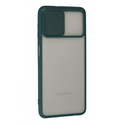 Newface Samsung Galaxy A22 Kılıf Palm Buzlu Kamera Sürgülü Silikon - Yeşil Newface Samsung Galaxy A22 Kılıf Palm Buzlu Kamera Sürgülü Silikon - Yeşil