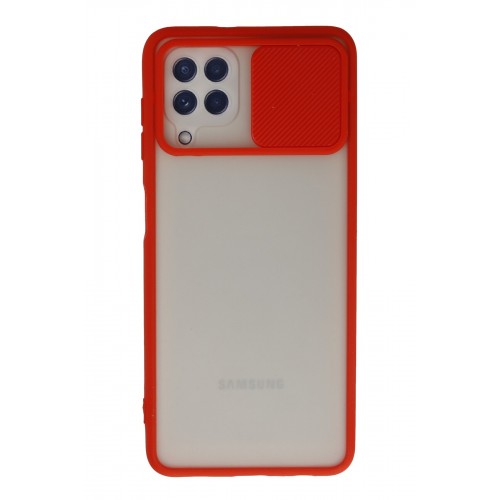 Newface Samsung Galaxy A22 Kılıf Palm Buzlu Kamera Sürgülü Silikon - Kırmızı Newface Samsung Galaxy A22 Kılıf Palm Buzlu Kamera Sürgülü Silikon - Kırmızı
