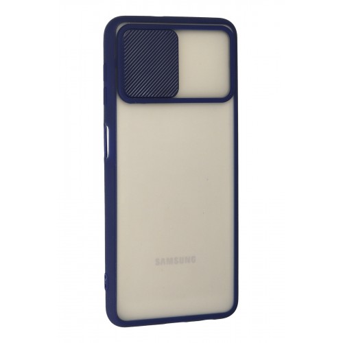 Newface Samsung Galaxy A22 Kılıf Palm Buzlu Kamera Sürgülü Silikon - Lacivert Newface Samsung Galaxy A22 Kılıf Palm Buzlu Kamera Sürgülü Silikon - Lacivert