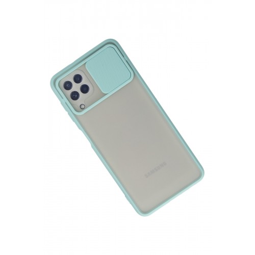 Newface Samsung Galaxy A22 Kılıf Palm Buzlu Kamera Sürgülü Silikon - Turkuaz Newface Samsung Galaxy A22 Kılıf Palm Buzlu Kamera Sürgülü Silikon - Turkuaz