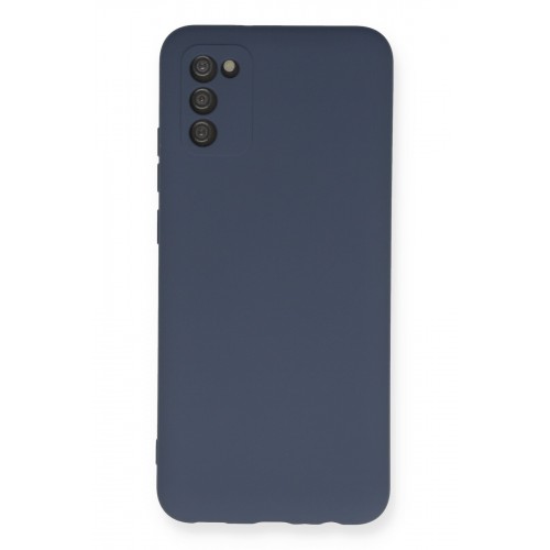 Newface Samsung Galaxy A03S Kılıf Nano içi Kadife Silikon - Gri Newface Samsung Galaxy A03S Kılıf Nano içi Kadife Silikon - Gri