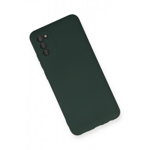 Newface Samsung Galaxy A03S Kılıf Nano içi Kadife Silikon - Koyu Yeşil Newface Samsung Galaxy A03S Kılıf Nano içi Kadife Silikon - Koyu Yeşil