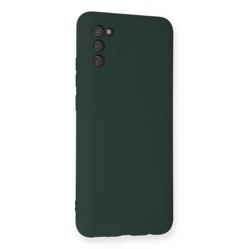 Newface Samsung Galaxy A03S Kılıf Nano içi Kadife Silikon - Koyu Yeşil Newface Samsung Galaxy A03S Kılıf Nano içi Kadife Silikon - Koyu Yeşil