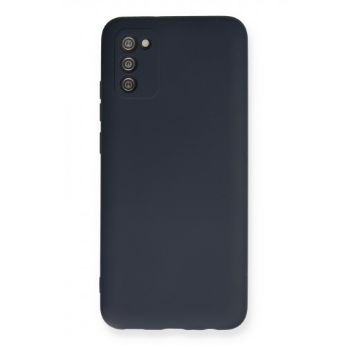 Newface Samsung Galaxy A03S Kılıf Nano içi Kadife Silikon - Lacivert Newface Samsung Galaxy A03S Kılıf Nano içi Kadife Silikon - Lacivert
