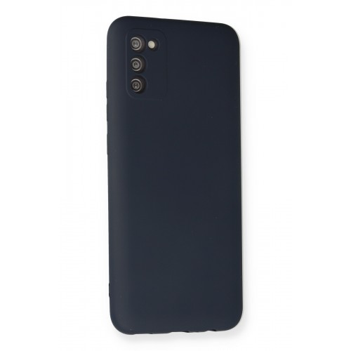 Newface Samsung Galaxy A03S Kılıf Nano içi Kadife Silikon - Lacivert Newface Samsung Galaxy A03S Kılıf Nano içi Kadife Silikon - Lacivert