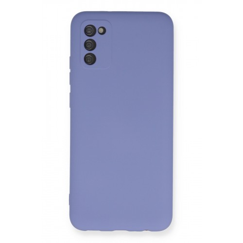 Newface Samsung Galaxy A03S Kılıf Nano içi Kadife Silikon - Lila Newface Samsung Galaxy A03S Kılıf Nano içi Kadife Silikon - Lila