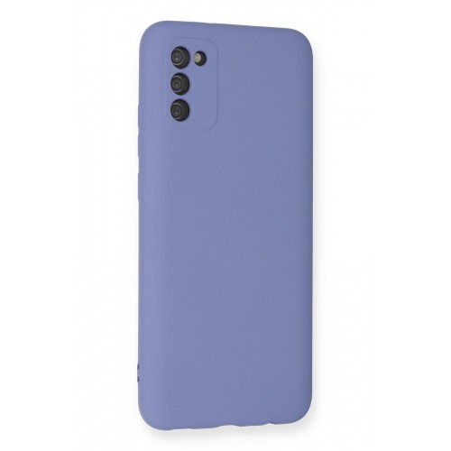 Newface Samsung Galaxy A03S Kılıf Nano içi Kadife Silikon - Lila Newface Samsung Galaxy A03S Kılıf Nano içi Kadife Silikon - Lila