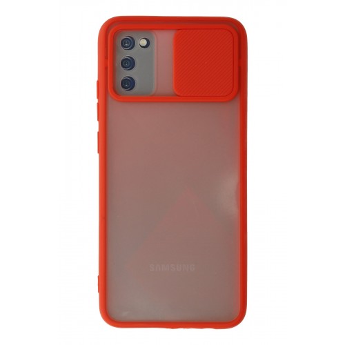 Newface Samsung Galaxy A03S Kılıf Palm Buzlu Kamera Sürgülü Silikon - Kırmızı Newface Samsung Galaxy A03S Kılıf Palm Buzlu Kamera Sürgülü Silikon - Kırmızı