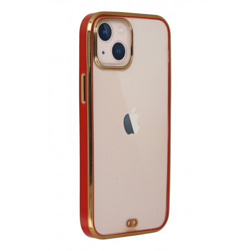 Newface iPhone 13 Kılıf Liva Silikon - Kırmızı Newface iPhone 13 Kılıf Liva Silikon - Kırmızı