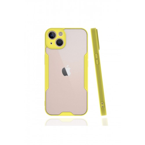 Newface iPhone 13 Kılıf Platin Silikon - Sarı Newface iPhone 13 Kılıf Platin Silikon - Sarı