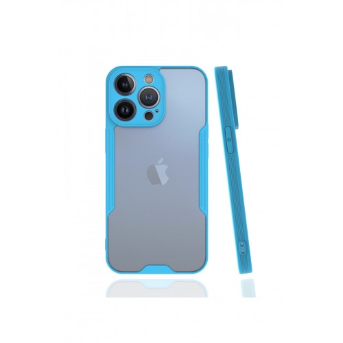 Newface iPhone 13 Pro Kılıf Platin Silikon - Mavi Newface iPhone 13 Pro Kılıf Platin Silikon - Mavi