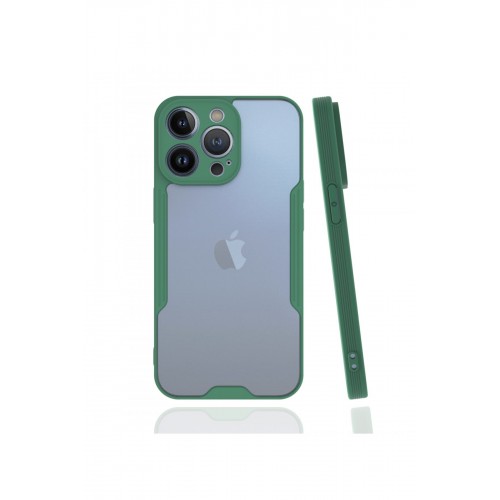 Newface iPhone 13 Pro Kılıf Platin Silikon - Yeşil Newface iPhone 13 Pro Kılıf Platin Silikon - Yeşil