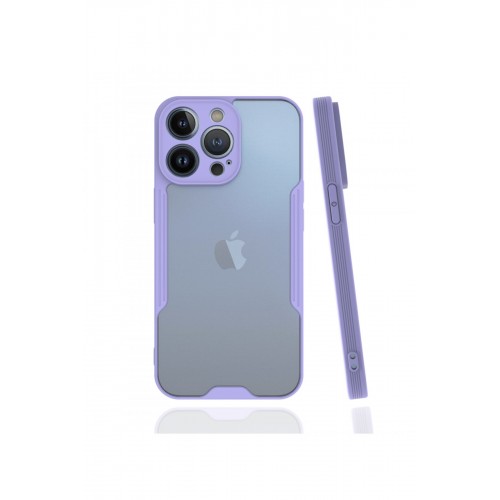 Newface iPhone 13 Pro Max Kılıf Platin Silikon - Lila Newface iPhone 13 Pro Max Kılıf Platin Silikon - Lila