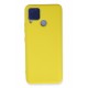 Newface Realme C15 Kılıf Nano içi Kadife Silikon - Sarı Newface Realme C15 Kılıf Nano içi Kadife Silikon - Sarı