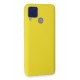 Newface Realme C15 Kılıf Nano içi Kadife Silikon - Sarı Newface Realme C15 Kılıf Nano içi Kadife Silikon - Sarı