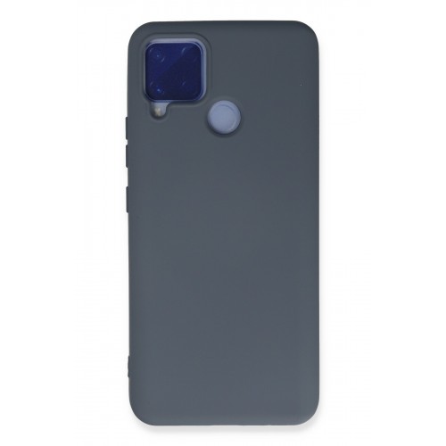 Newface Realme C15 Kılıf Nano içi Kadife Silikon - Gri Newface Realme C15 Kılıf Nano içi Kadife Silikon - Gri