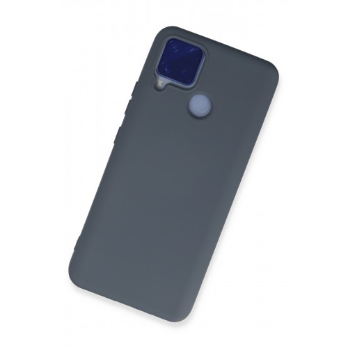 Newface Realme C15 Kılıf Nano içi Kadife Silikon - Gri Newface Realme C15 Kılıf Nano içi Kadife Silikon - Gri