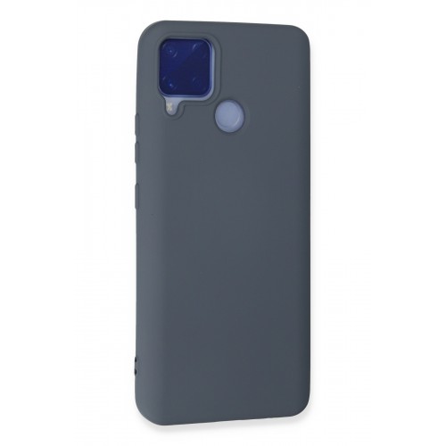 Newface Realme C15 Kılıf Nano içi Kadife Silikon - Gri Newface Realme C15 Kılıf Nano içi Kadife Silikon - Gri