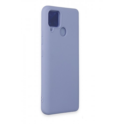Newface Realme C15 Kılıf Nano içi Kadife Silikon - Lila Newface Realme C15 Kılıf Nano içi Kadife Silikon - Lila