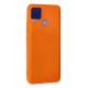 Newface Realme C15 Kılıf Nano içi Kadife Silikon - Turuncu Newface Realme C15 Kılıf Nano içi Kadife Silikon - Turuncu