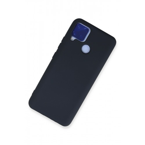 Newface Realme C15 Kılıf Nano içi Kadife Silikon - Lacivert Newface Realme C15 Kılıf Nano içi Kadife Silikon - Lacivert