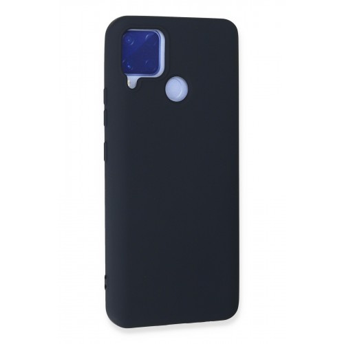 Newface Realme C15 Kılıf Nano içi Kadife Silikon - Lacivert Newface Realme C15 Kılıf Nano içi Kadife Silikon - Lacivert