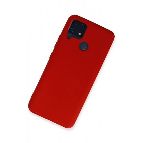 Newface Realme C25 Kılıf Nano içi Kadife Silikon - Kırmızı Newface Realme C25 Kılıf Nano içi Kadife Silikon - Kırmızı
