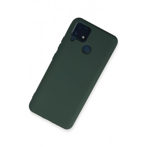 Newface Realme C25 Kılıf Nano içi Kadife Silikon - Koyu Yeşil Newface Realme C25 Kılıf Nano içi Kadife Silikon - Koyu Yeşil