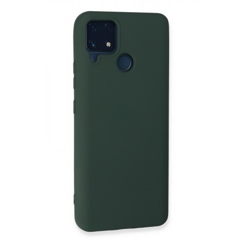 Newface Realme C25 Kılıf Nano içi Kadife Silikon - Koyu Yeşil Newface Realme C25 Kılıf Nano içi Kadife Silikon - Koyu Yeşil