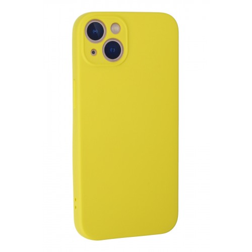 Newface iPhone 13 Kılıf Nano içi Kadife Silikon - Sarı Newface iPhone 13 Kılıf Nano içi Kadife Silikon - Sarı